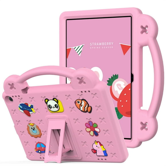 Case for Tablet Amazon Fire HD 10 2023 Release 13th Folding Magnet Cover for Amazon Fire HD 10/ Fire HD 10 Plus Case Tablet Pink A