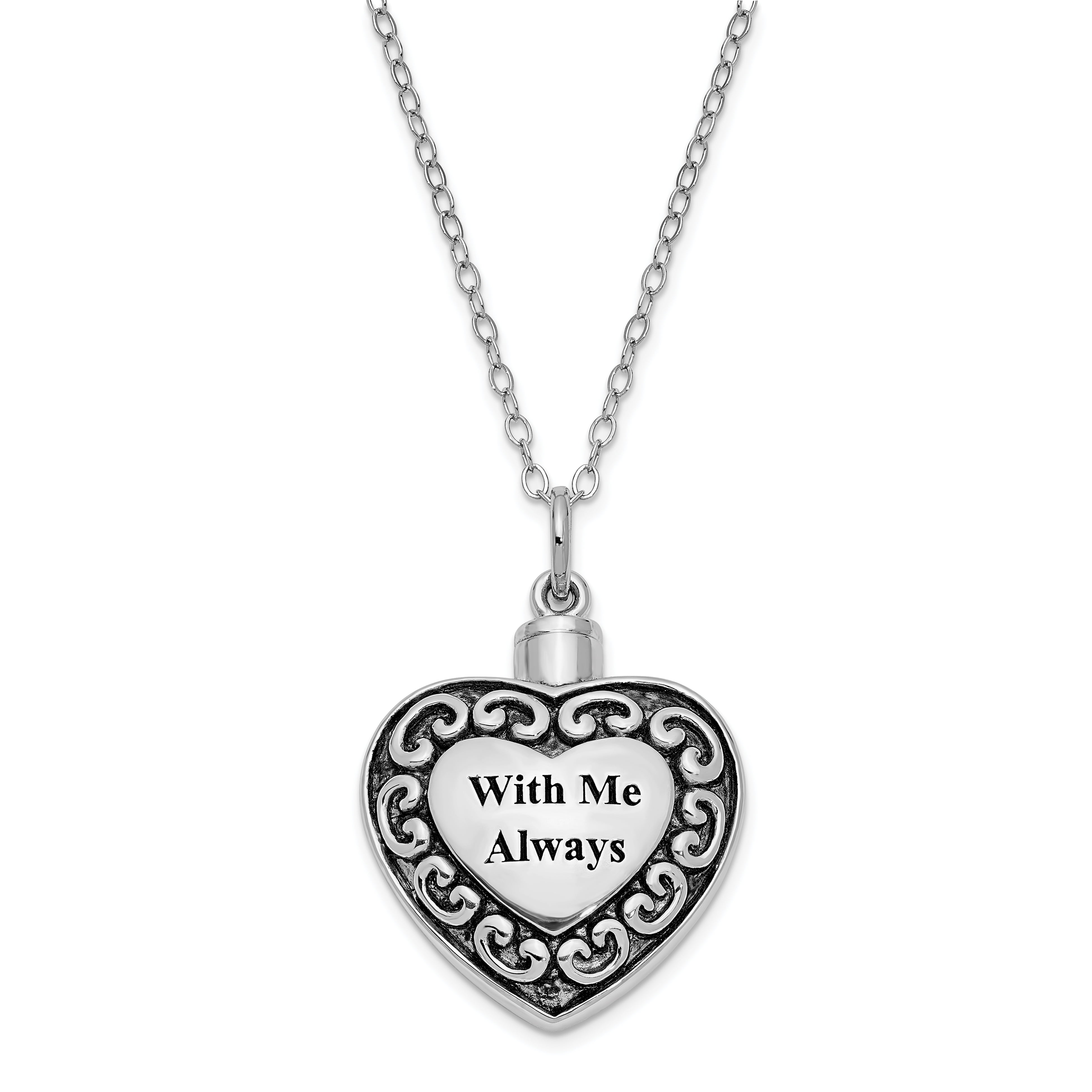 Primal Silver Primal Silver Sterling Silver With Me Always Ash Holder 18inch Necklace