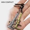 thumbnail image 3 of Naierhg Mini Measuring Gauging Tool Pendant Key Ring Caliper Slide Ruler Keychain, 3 of 8