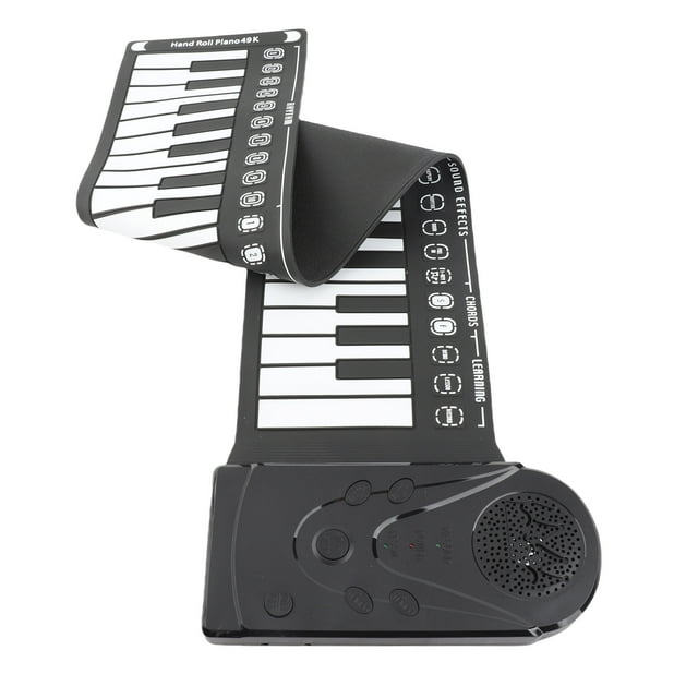 Piano Inscritable, Altavoz de Silicona 49 Llaves de Piano Portátil 32 Nivel de Ritmo de Nivel Para Vijar