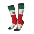 thumbnail image 2 of America Mexican Flag Knee High Socks for Women Long Leg Warmers Socks, 2 of 7