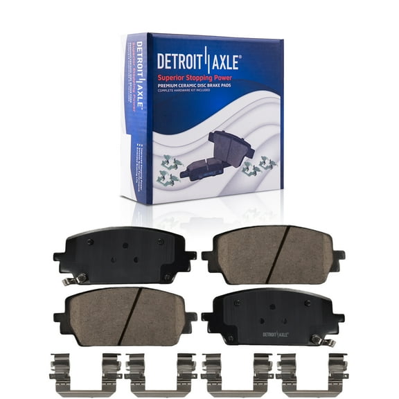 Detroit Axle - Front Brake Pads for Hyundai 2021 2022 2023 Santa Cruz Fe Kia Sorento, Ceramic Brake Pads with Hardware Set Replacement