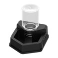 thumbnail image 1 of Comedero para reptiles, resistente, para mascotas, adorno, fácil limpiar, regalo, dispensador agua portátil para serpientes, geckos y tortugas. Negro, 1 of 8