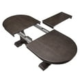 thumbnail image 3 of 76"-94" Long Expandable Dining Table for 4-8, Modern Kitchen Oval Dining Table with Removable Leaf, Space Saving for Kitchen Living Room, Dark Brown, 3 of 8