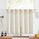 thumbnail image 1 of Cortina Jinchan de Lino con Flecos para Cocina 91x61 cm Beige, 1 of 9