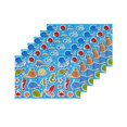 thumbnail image 4 of MKHERT Ocean Animals Fishes Placemats Table Mats for Dining Room Kitchen Table Decoration 12x18 inch,Set of 6, 4 of 4