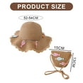 thumbnail image 3 of Sombrero de 52-54cm de circunferencia, Sombrero de Paja de verano para niños, lindo sombrero de playa, sombrero de Sol de pez de dibujos animados y conjunto de bolsa de paja, 3 of 6