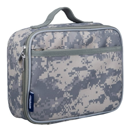 

Wildkin Kids Insulated Lunch Box for Boy and Girls BPA Free (Digital Camo Green)