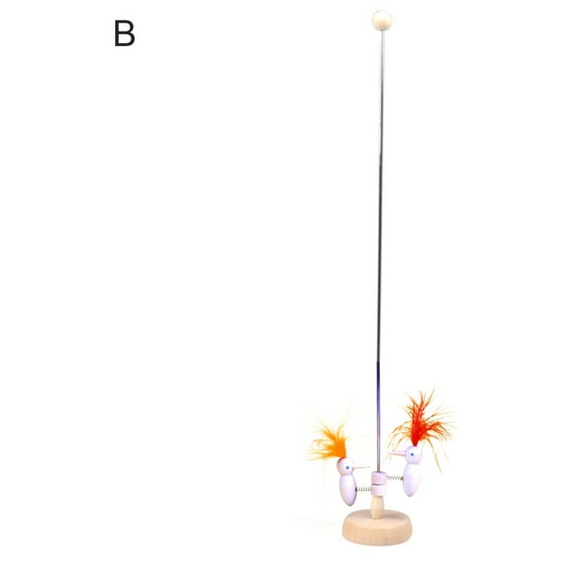 Woodpecker Toy Funny Elastic Educational Spring Wooden Woodpecker Toy for Kids(Type A)