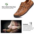 thumbnail image 3 of Mens Casual Dress Shoes Leather Sneakers Lightweight Comfortable Hand Made Flats Classic Shoes for Walking Business Working Office Travel Driving Footwear, 3 of 6
