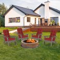 thumbnail image 3 of Aoodor Outdoor Adirondack Chair Cushion Set, 49x20.5x5 inch Tufted Patio Rocking Chair Cushions, Set of 2, Red, 3 of 9
