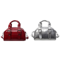 thumbnail image 1 of Bolso Mano Retro Hobo para Mujer Cruzado Cuero PU Diario () Rojo, 1 of 8