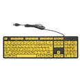 thumbnail image 1 of Wired Keyboard, Durable 4.9ft Long USB Cable Keyboard Large Print Keys Practical Comfortable 104 Keys  For Desktop Computer For Learning, 1 of 8
