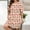 Khaki, variant on XWSHYW Womens Pajama Set Plus Size Hearts Print Comfortable Nightgown Summer Crew Neck Short Sleeve Sleepwear