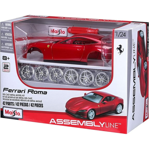 Maisto 1:24 Assembly Line Ferrari Roma, Red