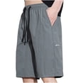 thumbnail image 2 of pstuiky Pantalones cortos para hombre, Pantalones cortos informales para hombre, para uso diario, para playa, trabajo y actividades al aire libre, transpirables. Pantalones cortos de entrenamiento, 2 of 5