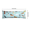 thumbnail image 6 of Dog Lover's Body Pillow Cover - Soft & Breathable, Hidden Zipper, 20"x54", Cute Puppy & Floral Print - Perfect Gift for Pet Lovers, Side Sleepers & Dog Themed Decor, 6 of 7