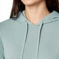 thumbnail image 2 of Mondetta Women's Plus Performance Kangaroo Pocket Moisture Wicking Full Zip Hoodie-Green / L, 2 of 5