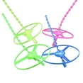 thumbnail image 4 of HLONK Funny Colorful Pull String UFO LED Light Up Flying Saucer Disc Kids Toy, 4 of 7