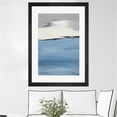 thumbnail image 3 of Giant Art 24x36 Blue Flatlands II Matted and Framed in White, 3 of 3