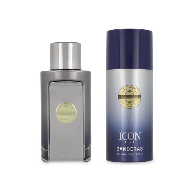 SET BANDERAS THE ICON ELIXIR 2PZS 100ML EDP SPRAY / DESODORANTE 150ML SPRAY