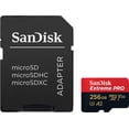 thumbnail image 3 of Tarjeta microSDXC Sandisk Extreme Pro 256 GB con adaptador SD RescuePRO Deluxe, 3 of 5