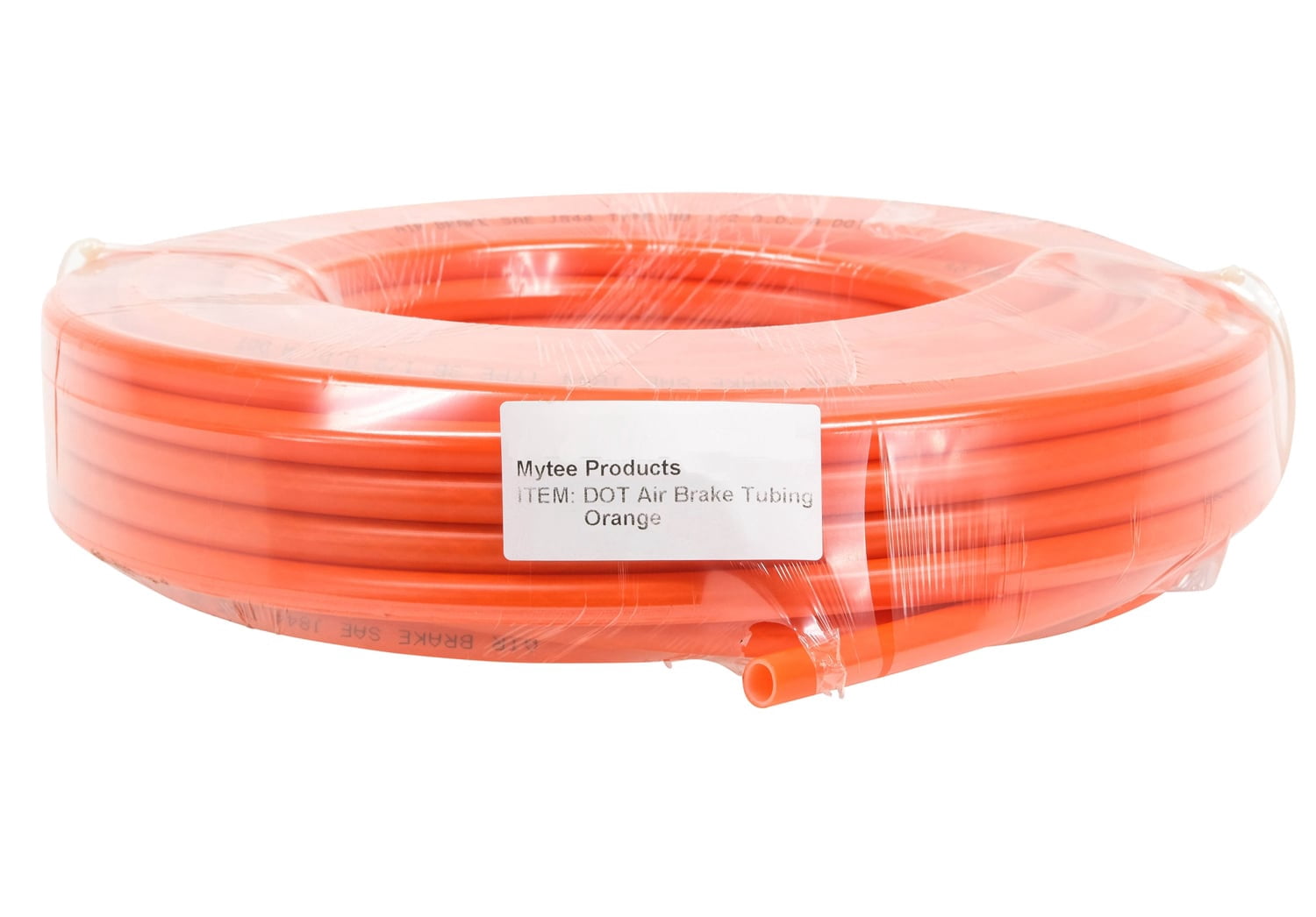 3/8" OD x 50' Orange SAE J844 Nylon Air Brake Tubing DOT Compliant | Pneumatic Nylon Air Line Hose for Air Brake System