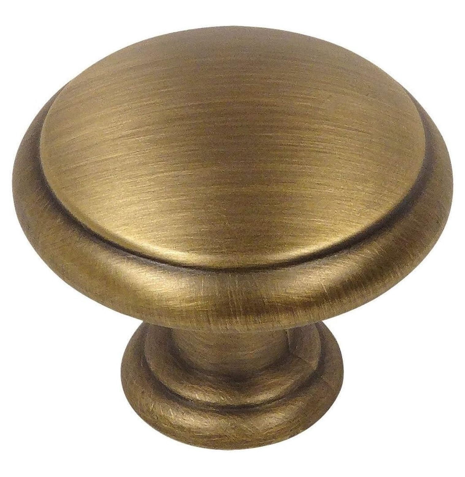 50 Pack - 5422BAB Brushed Antique Brass Cabinet Mushroom Knob