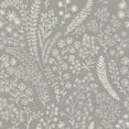 thumbnail image 4 of Grey Whimsical Leaf Trail Tropical Wallpaper R8392, 4 of 4