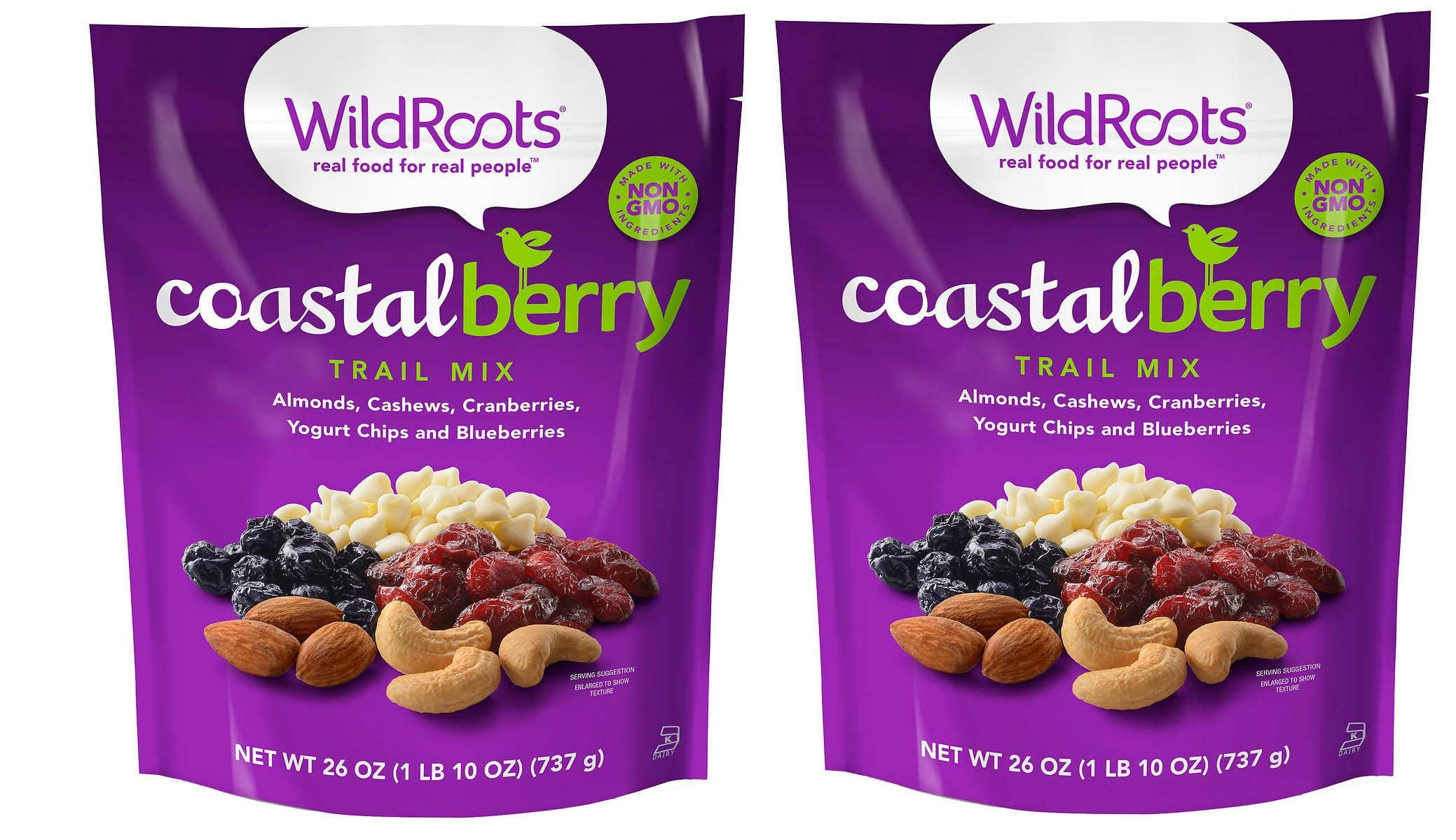 Assortit Coastal Berry Trail Mix, 26 oz, Almonds, Cashews