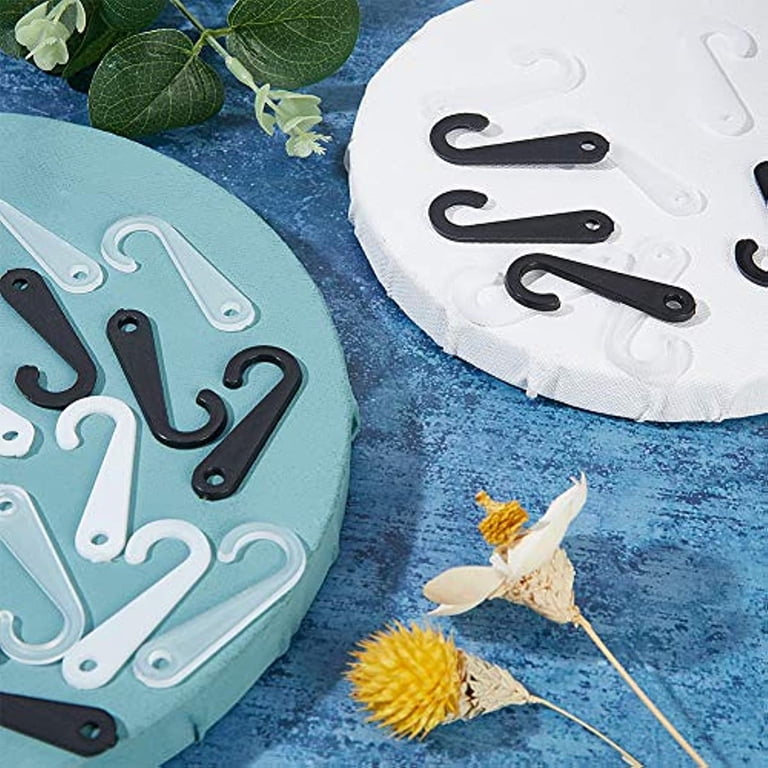 500 stuks 1 3/4 inch sok display haken voor sokken en hoed, plastic J haken voor sokken retail display Hanger(zwart