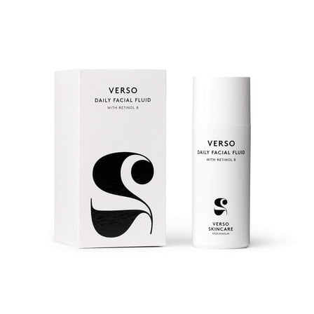 Verso Daily Facial Fluid, 1.6oz  Lightweight Retinol 8 Moisturizer for Face