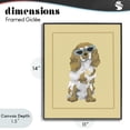 thumbnail image 4 of Stupell Industries Cottage Coolest Dog & Sunglasses Black Framed Giclee Art, 11 x 14, by Sadie Harper, 4 of 8