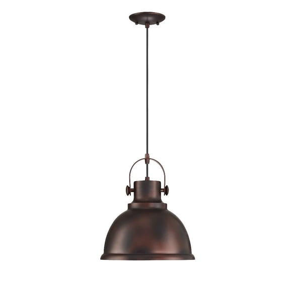 Forte Lighting 7210-01-32 Harmon 12" Wide Pendant - Bronze