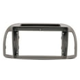 thumbnail image 2 of Navigation Panel Frame, Double DIN Radio Stereo Dash Installation Trim Kit, 9 Inch Center Console GPS Navigation Panel Frame ABS Cover, Compatible with  March K12, 2 of 7