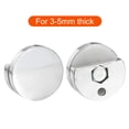 thumbnail image 4 of Mirror Holders Clips, 8Pcs Mirror Mounting Clips for 3-5mm Thick Mirror Glass Dresser Bathroom(27mm Silver), 4 of 6