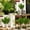 Green, variant on Artificial Colored Leaves Faux Potted Plant For Indoor Outdoor Decor Lifelike Fake Foliage Small Tabletop For Shelf Desk