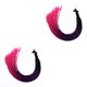 thumbnail image 1 of Riwesomey 55cm Hair Pigtail Gradient Ponytail for Motorcycle negro rosa rojo 2piezas, 1 of 1