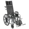 Sentra Reclining Wheelchair Detachable and Adjustable Height Desk Arms 16" Seat