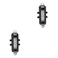 thumbnail image 2 of relayinert USB Bike Tail Light Bicycle Safety Cycling Reminding Rear Lamp Waterproof Taillight Wide Range Accessories Gear White 2Set, 2 of 6