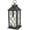 [TODAY's Deal] Distressed Gold Lantern - White Candle, variant on 13.5" Black Vintage Candle Lantern with LED Pillar Candle and Timer - IP44 Waterproof Porch Light - Tabletop Lantern Decorative Outdoor