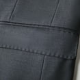 thumbnail image 3 of Mens 2 Piece Suit Slim Fit Double Breasted Dark gray Solid Color Peaked Lapel Tuxedo Blazer Pants for Prom with Tie, 3 of 8