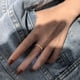 thumbnail image 2 of Anillos para mujer, regalos para mujer, anillo de cola de mujer pulido a mano de 2 mm, anillo de pareja, 1 pieza, 2 of 4