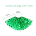 thumbnail image 3 of Chmadoxn Shamrocks Ornaments St. Patrick's Day Party Costume Accessories Set Tu-tu Skirt, Beaded Necklace, Green Sleeves(Adult) St Patricks Day Decorations Irish Day Gifts, 3 of 6
