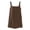 Coffee, variant on HBBIKVI Square Neck Mini Dress for Women Summer Sleeveless Shift Dress with Two Front Patch Pockets and Relaxed Silhouette for Everyday Casual Vacation Style