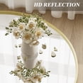 thumbnail image 5 of GODCHAR 32 inch Round Wall Mirror, Brushed Aluminum Frame Shatterproof Vanity Mirror, 5 of 7