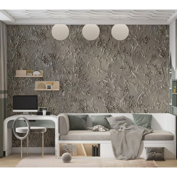 Tiptophomedecor Background & Patterns Wallpaper Wall Mural - Silver Serenade