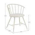 thumbnail image 7 of Weston Home Lydford Slope Low Back Windsor Metal Side Chairs, Set of 2, White, 7 of 7