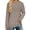 Coffee, variant on Fantaslook Sweatshirt for Women Long Sleeve Tunic Tops Color Block Crewneck Sweatshirts Side Split