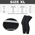 thumbnail image 2 of 1PCS black summer outdoor ice silk sunscreen leg covers cycling basketball running sports leg guards knee guards cold - XL, 2 of 5